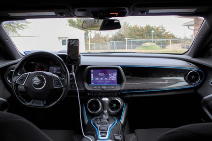 2016 - 24 Camaro Carbon Fiber Passenger Dashboard Cover