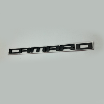 2010 - 24 Camaro Fender Badge Camaro Logo | Black / Red