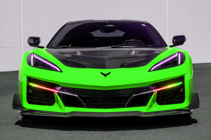 C8 Corvette Z06 RGB Flow LED DRL Light Bar Bezels | Carbon Flash / Carbon Fiber image 0