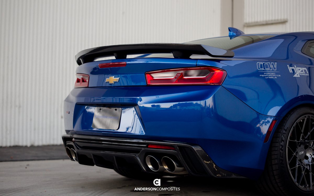 2016 - 24 6th Gen Camaro ZL1 Style Carbon Fiber Spoiler | Anderson Composites