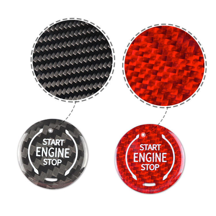 C8 Corvette Carbon Fiber Push to Start Button Cover | Next-Gen Carbon
