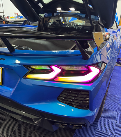 C8 Corvette RGB Flow Smoked Euro LED Tail Lights image 3