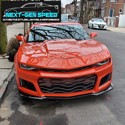 2014 - 15 Camaro 6th Gen Style ZL1 Front Bumper Kit w/ Headlights (Complete Kit)