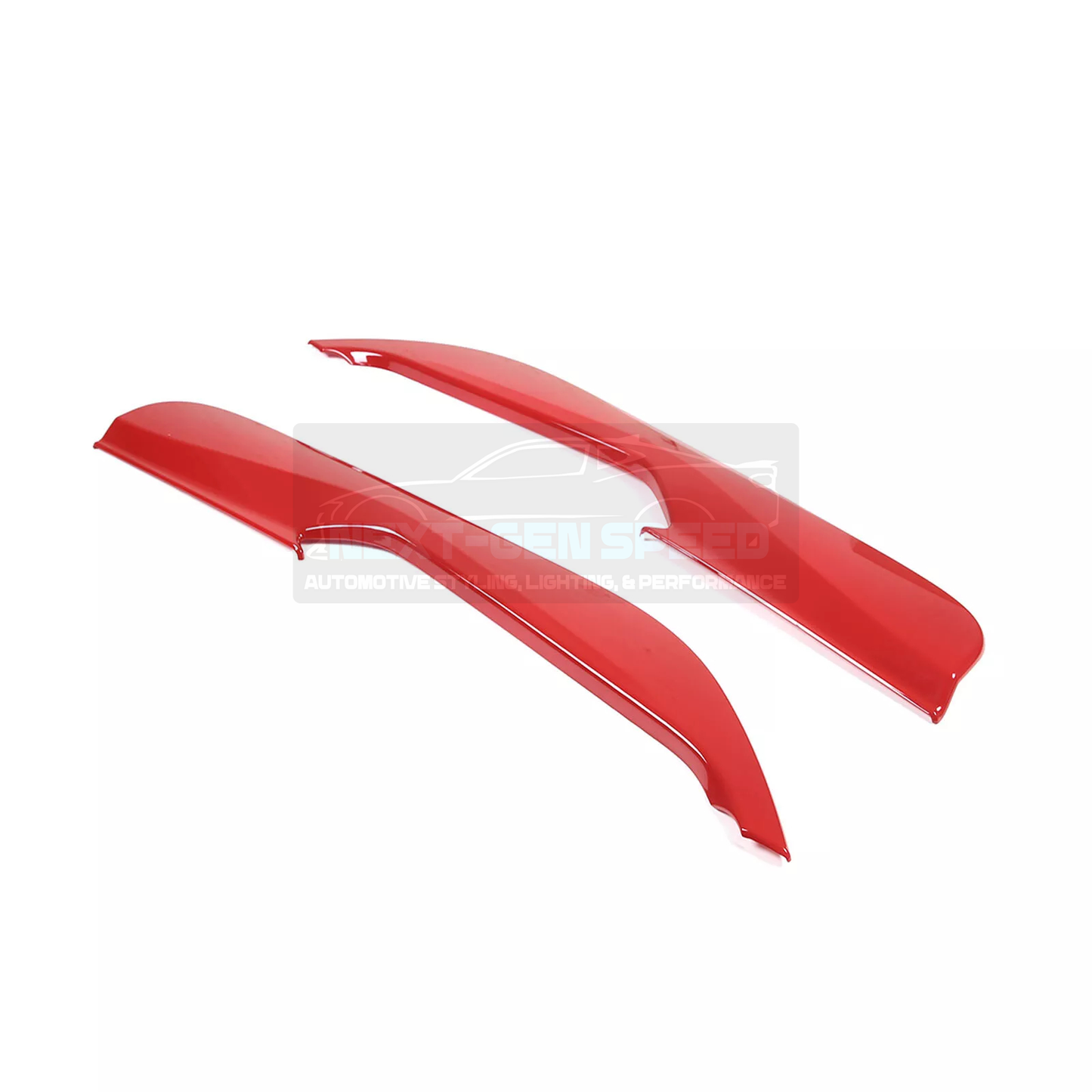 C8 Corvette Red Interior ABS Door Kick Panel Covers