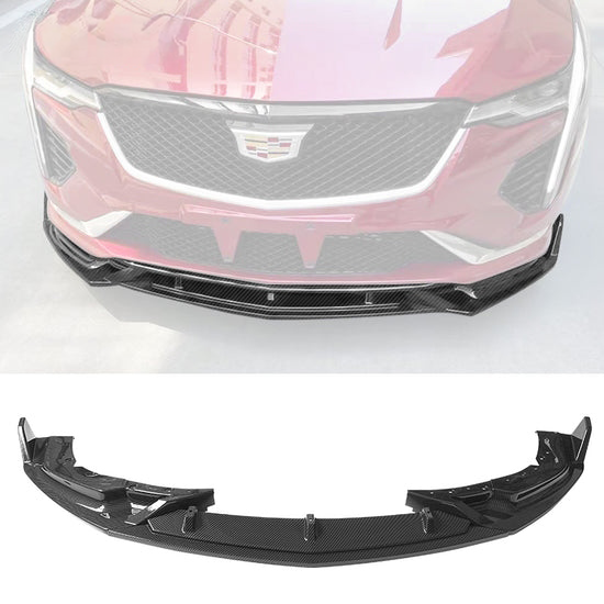 2020 - 22 Cadillac CT4 Front Bumper Splitter Lip | Matte / Gloss / Carbon Fiber