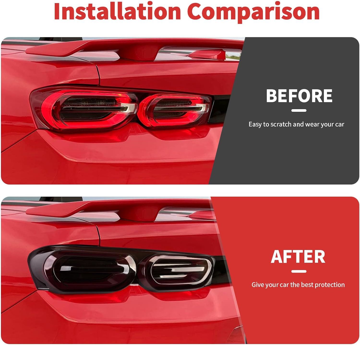 2019 - 24 Camaro Smoked Tail Light Covers