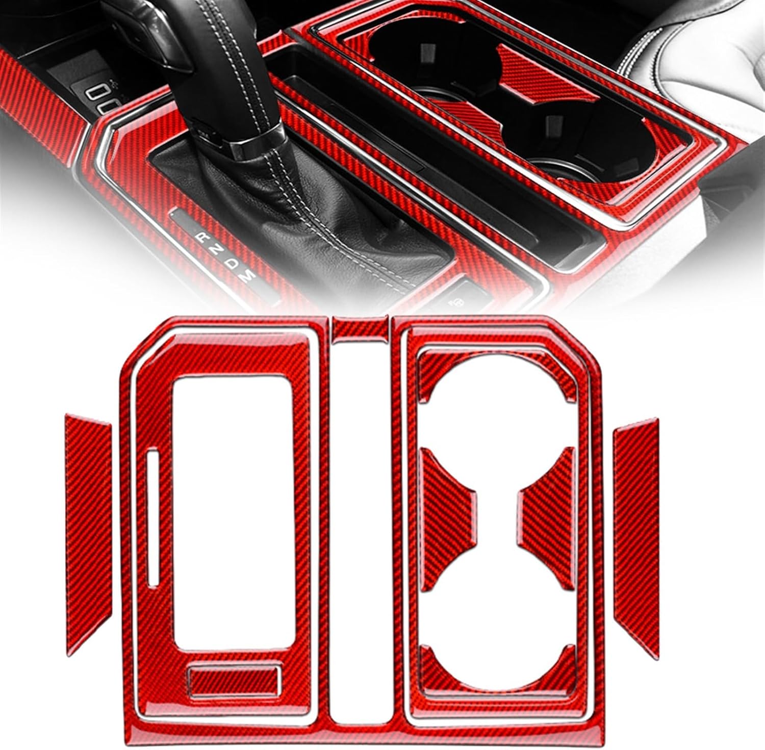 2015 - 21 Ford F150 Carbon Fiber Gear Shift Overlay | Next-Gen Carbon