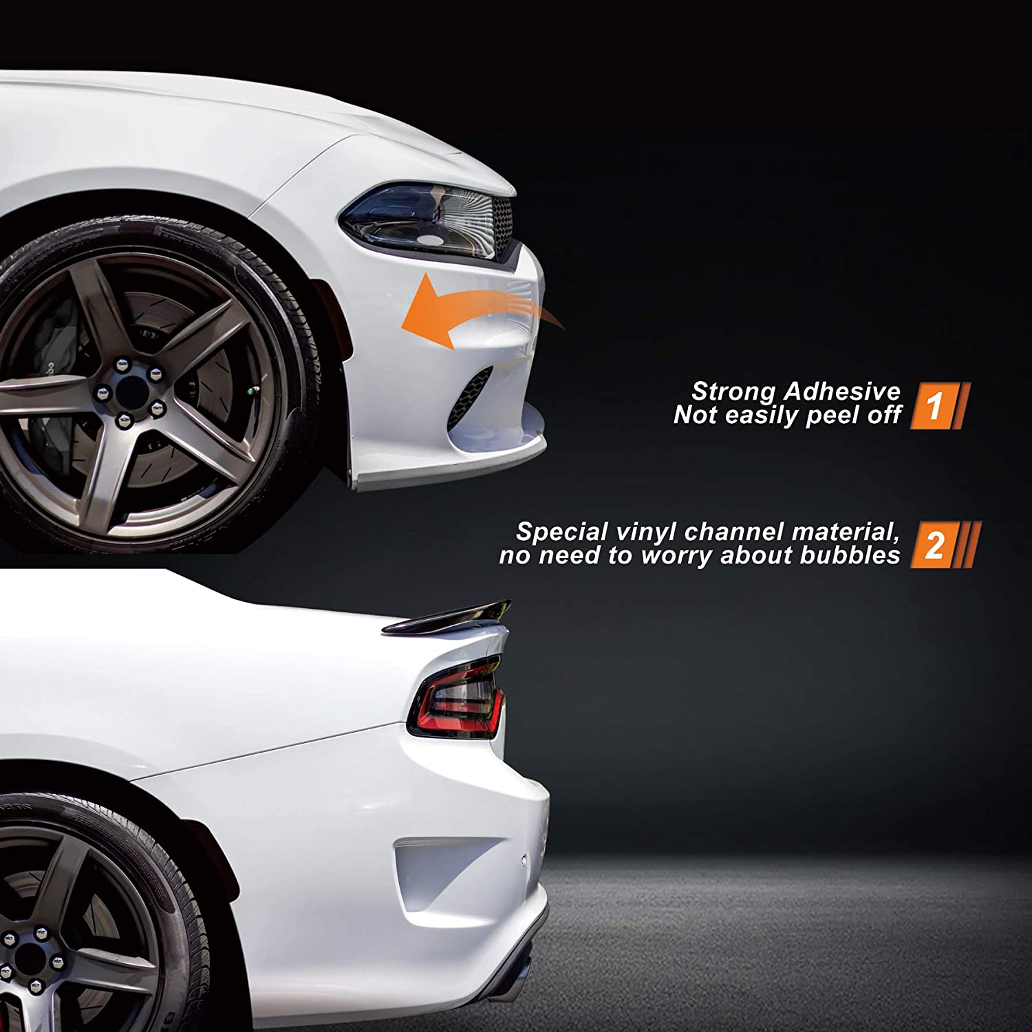 2015 - 24 Dodge Charger Precut Side Marker Tint