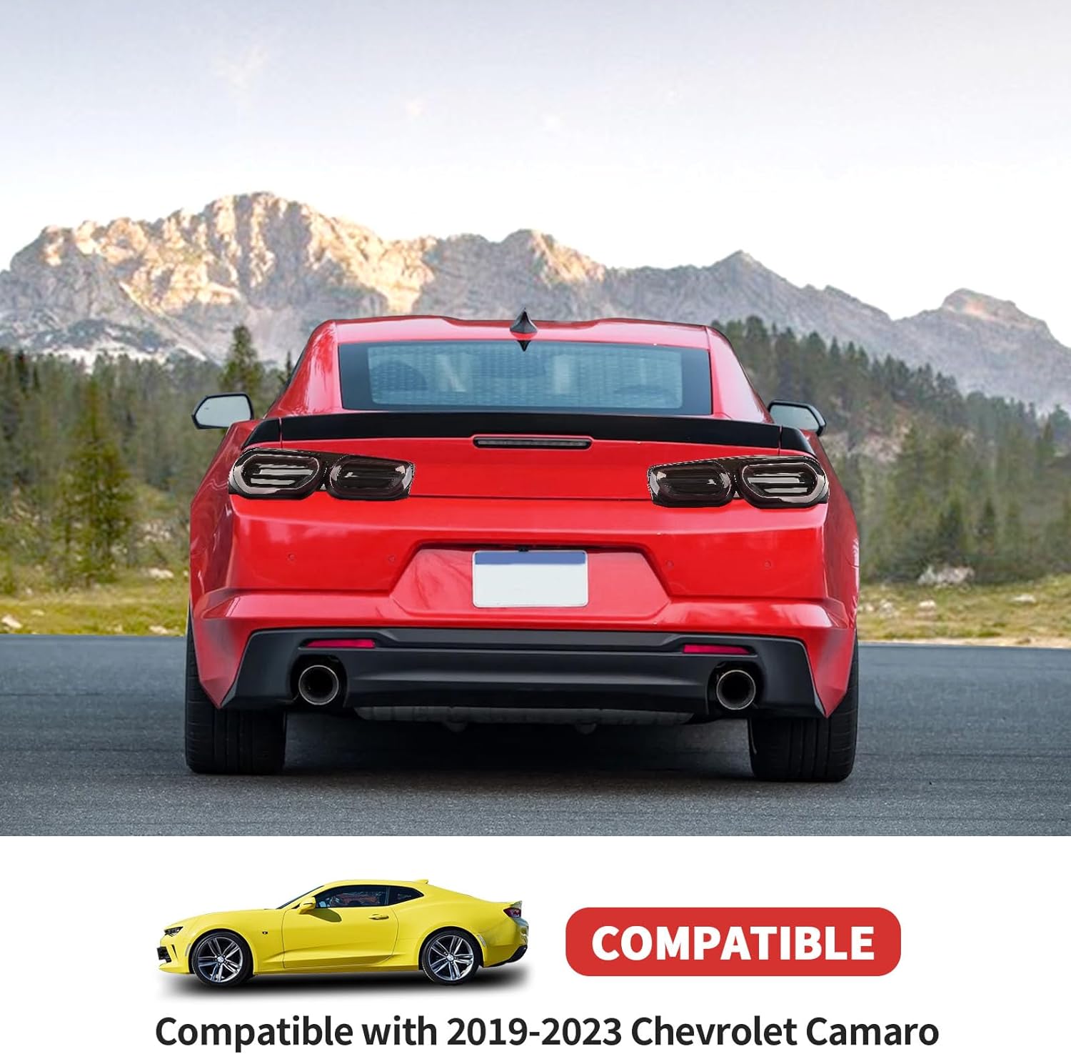 2019 - 24 Camaro Smoked Tail Light Covers