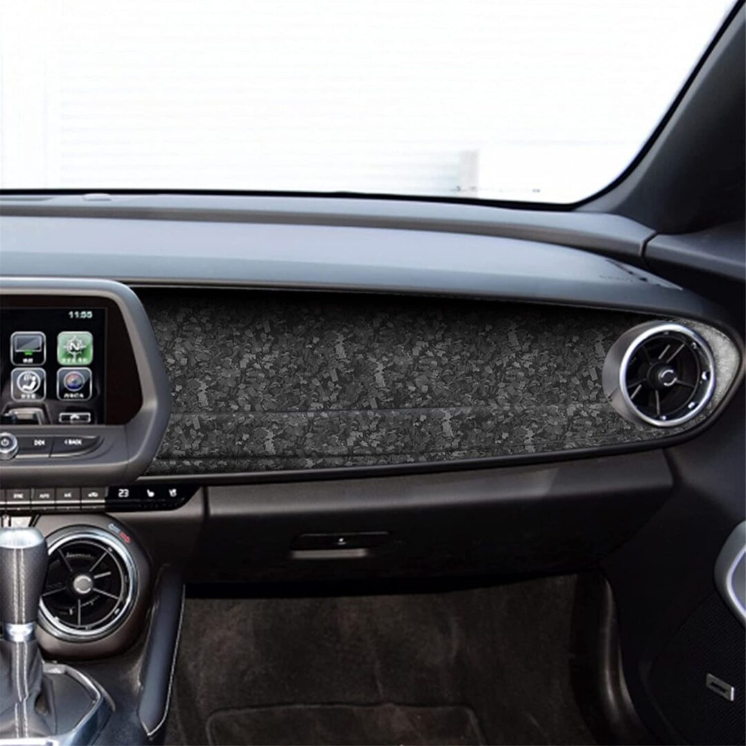 2016 - 24 Camaro Forged Carbon Passenger Dashboard Cover | Next-Gen Carbon