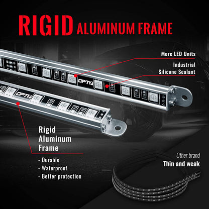 OPT 7 RGB LED Underglow Lighting Kit w/ Remote &amp; Sound sync