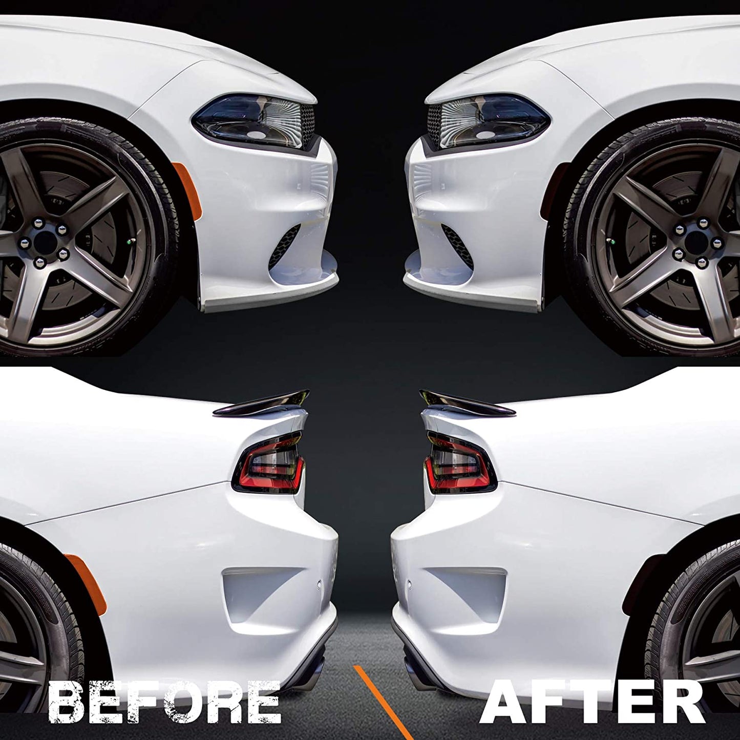 2015 - 24 Dodge Charger Precut Tail Light &amp; Side Marker Tint