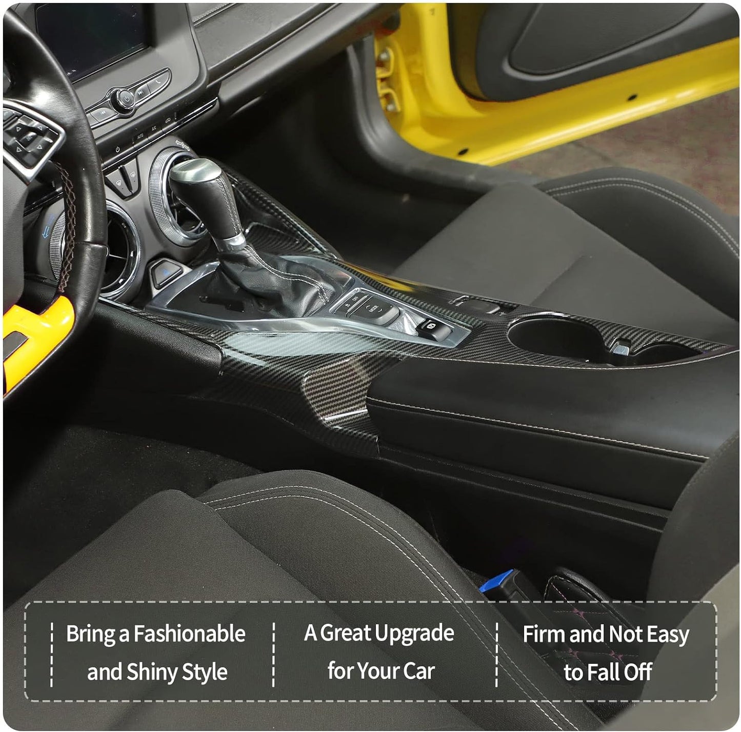 2016 - 24 Camaro Carbon Fiber ABS Center Console Cover