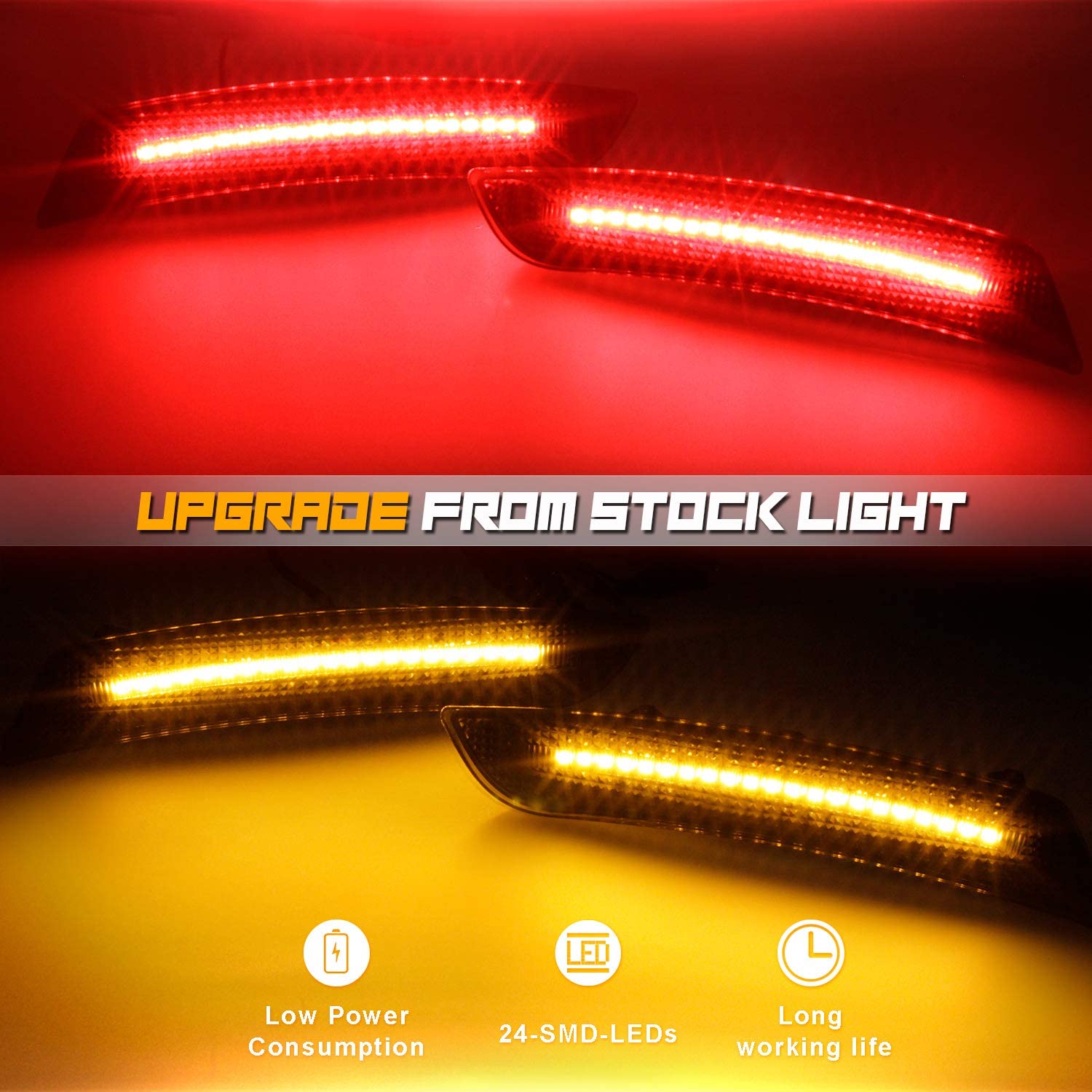 2016 - 24 Camaro Smoked LED Side Marker Lights