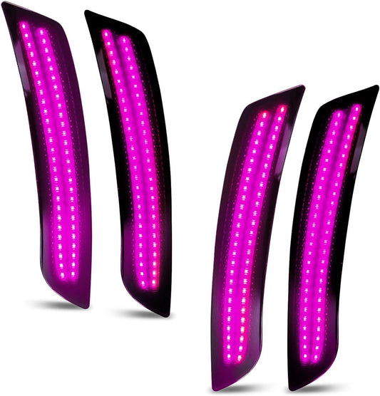 2016 - 24 Camaro Smoked Dual Pink LED Side Markers