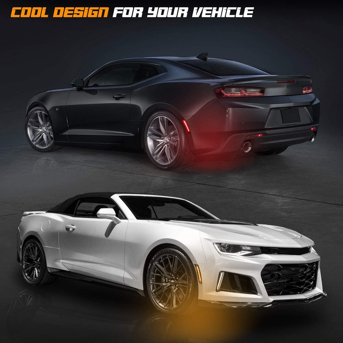 2016 - 24 Camaro Smoked LED Side Marker Lights