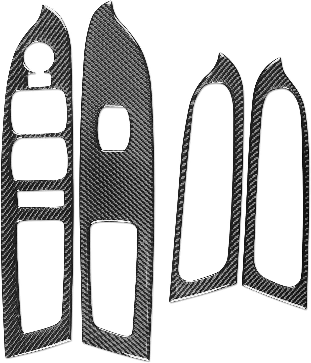 2015 - 20 GMC Canyon / Chevy Colorado Carbon Fiber Window Switch Panel Overlays | Next-Gen Carbon