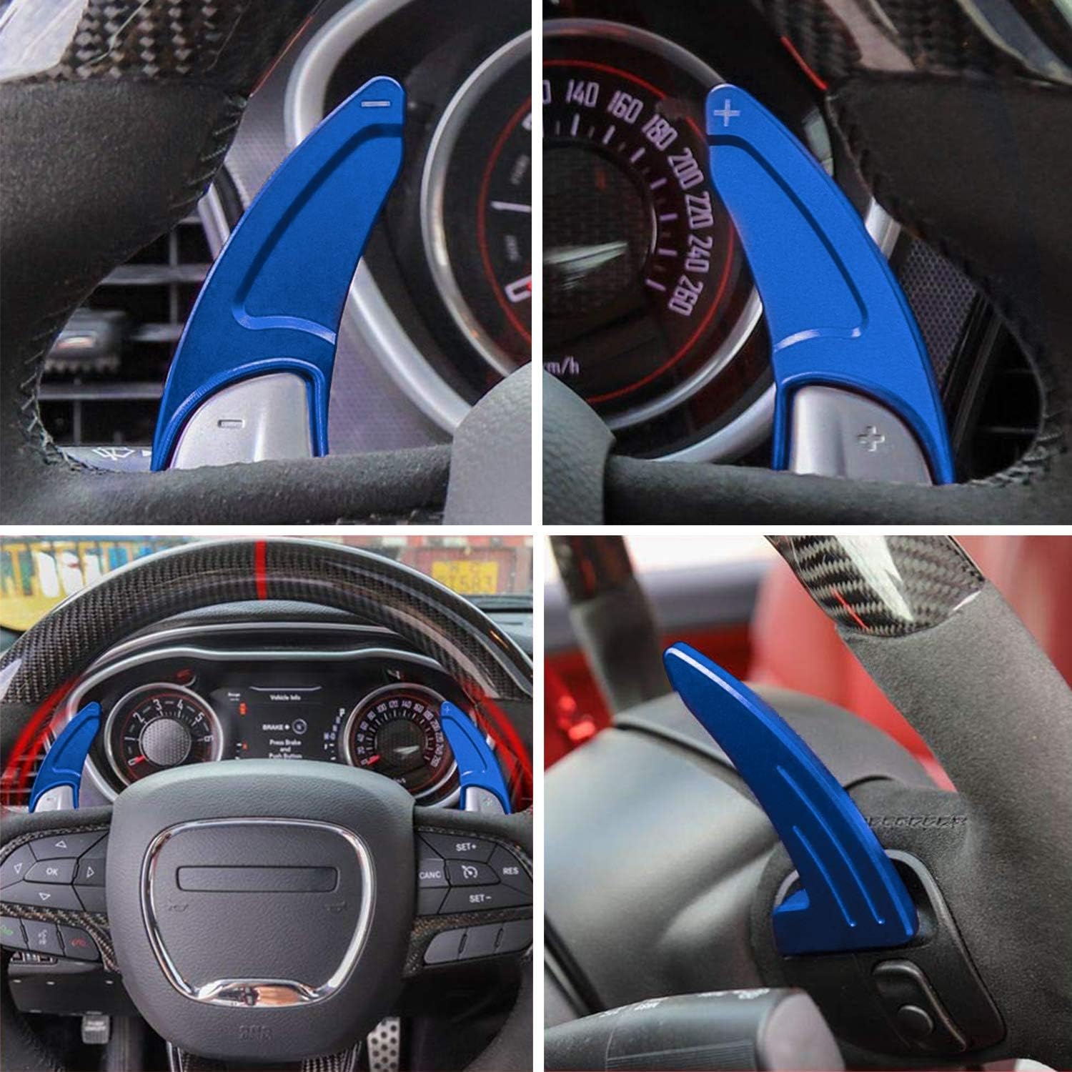 Paddle Shifter Extensions (Red/Blue)  | 2015 - 2024 Dodge Charger