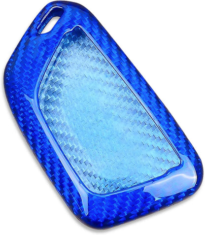 C8 Corvette Real Carbon Fiber Key Fob Cover | Black / Red / Blue Carbon