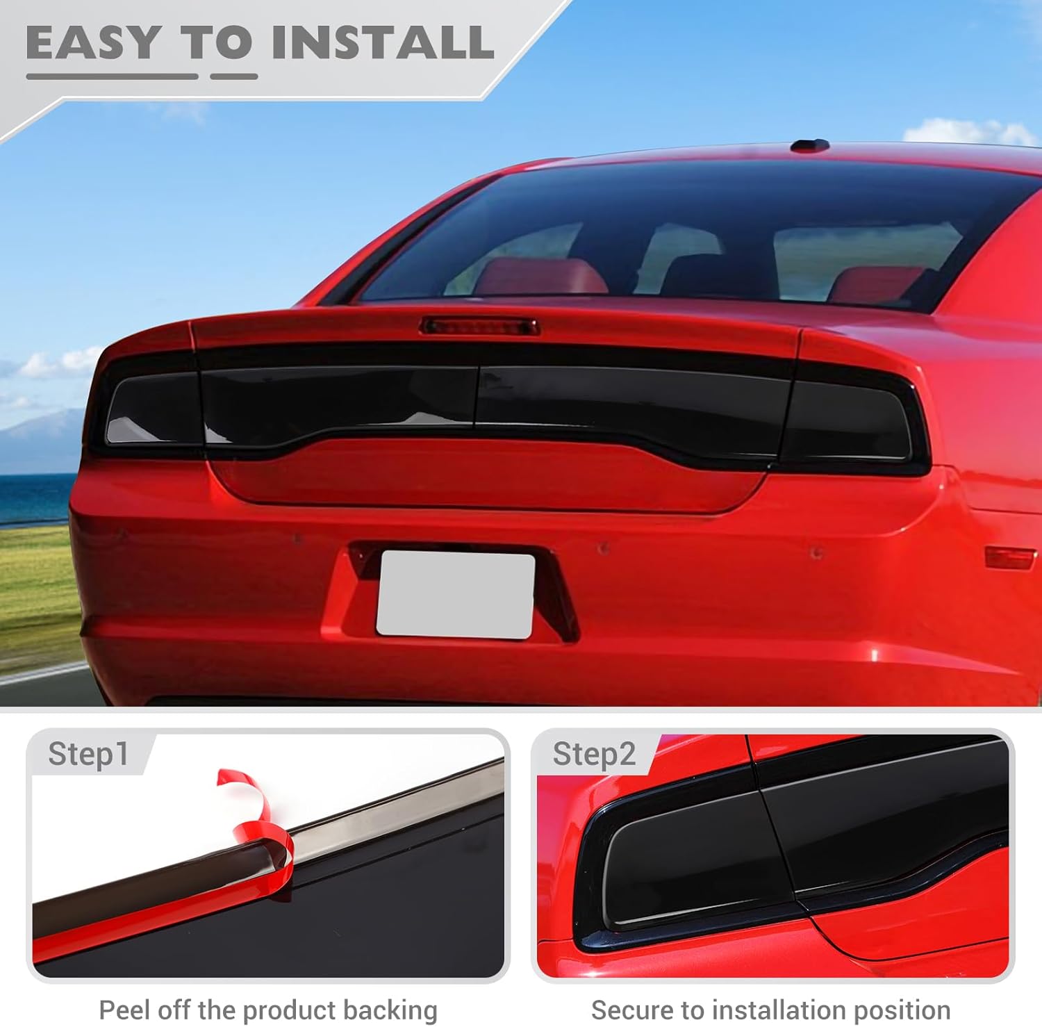 2011 - 14 Charger Smoked Tail Light Tint