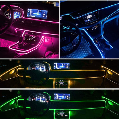 Multicolor RGB Car Interior Tube Lighting Kit