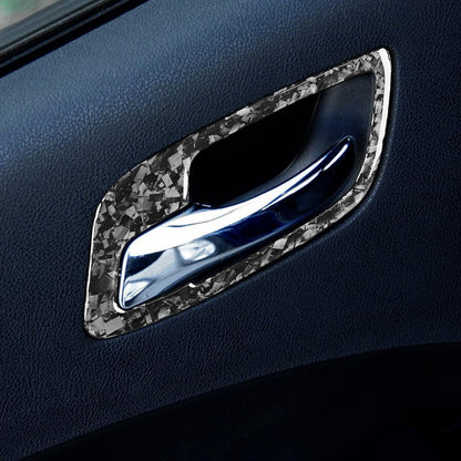 2011 – 24 Dodge Charger Forged Carbon Fiber Interior Door Handle Trim Covers