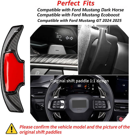 2024+ Mustang S650 Carbon Fiber Paddle Shifter Covers