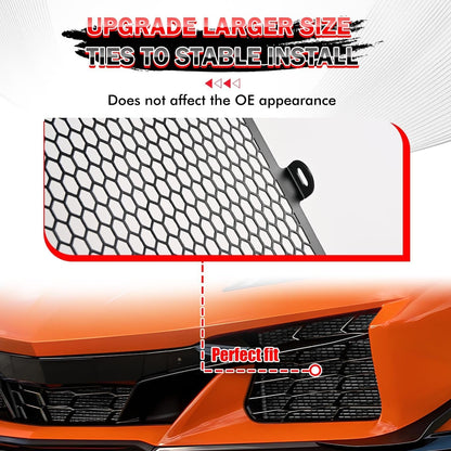 C8 Corvette Z06/E-Ray Front Intake Mesh Grilles (Metal)