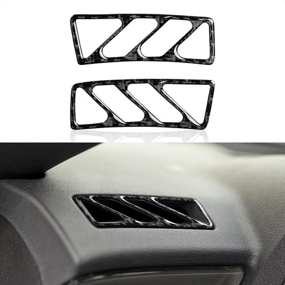 2010 - 15 Camaro Carbon Fiber Dashboard Vent Trim | Black / Red Carbon