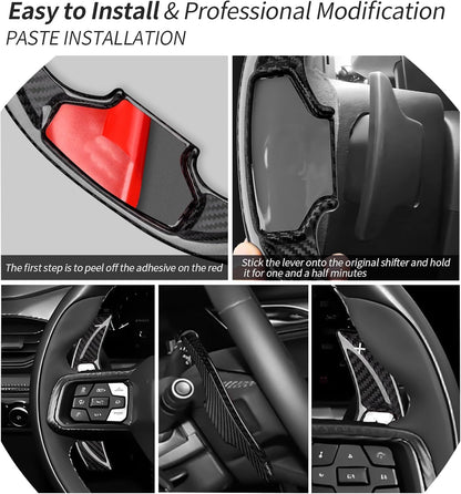 2024+ Mustang S650 Carbon Fiber Paddle Shifter Covers