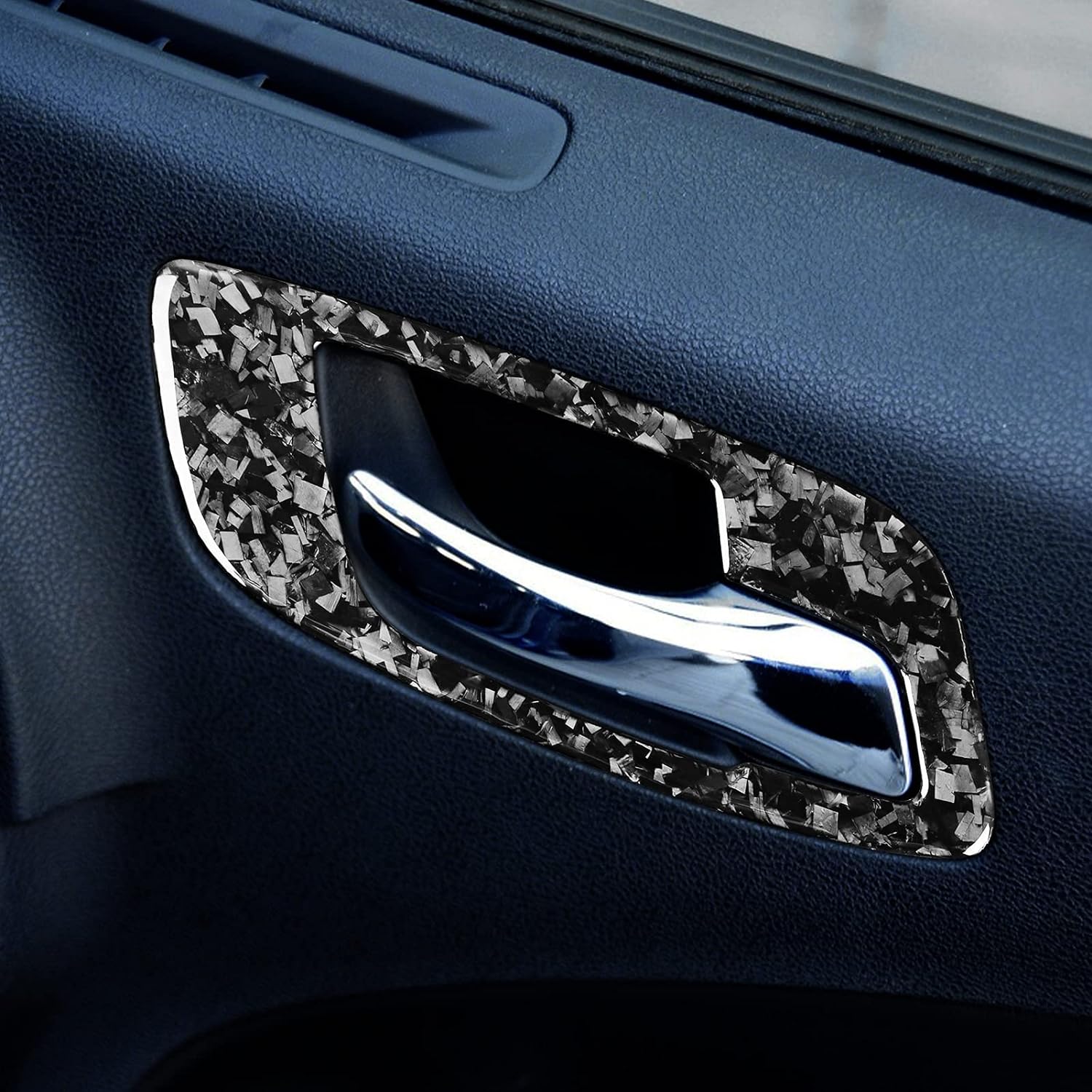2011 – 24 Dodge Charger Forged Carbon Fiber Interior Door Handle Trim Covers