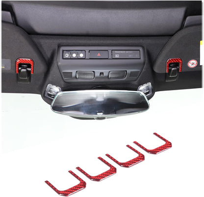 C8 Corvette Soft Carbon Fiber Sun Visor Clip Trim