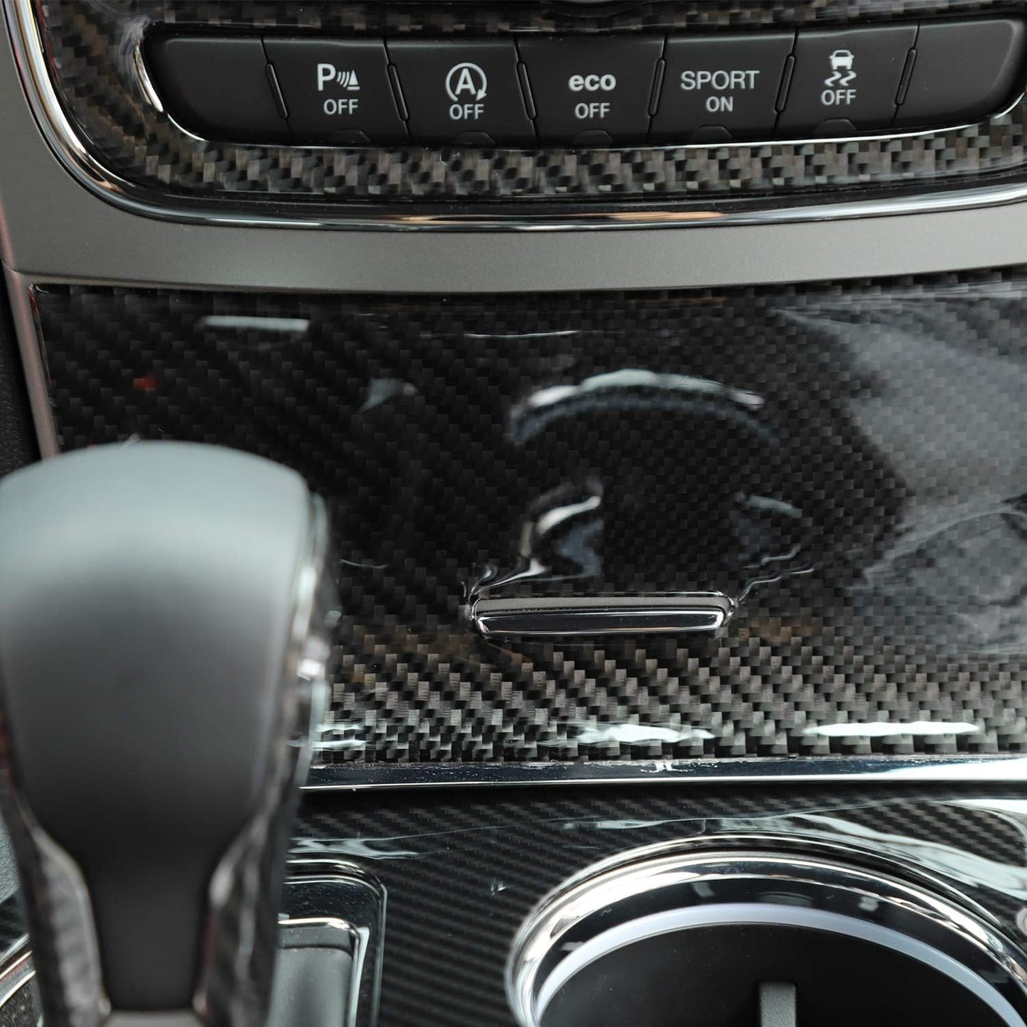 2014 - 20 Jeep Grand Cherokee Carbon Fiber Lower Radio Compartment Cover Kit