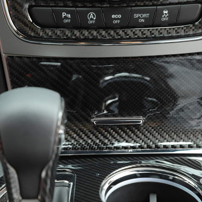 2014 - 20 Jeep Grand Cherokee Carbon Fiber Lower Radio Compartment Cover Kit