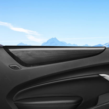 2016-24 Camaro Carbon Fiber Interior ABS Door Panel Armrest Trim Cover