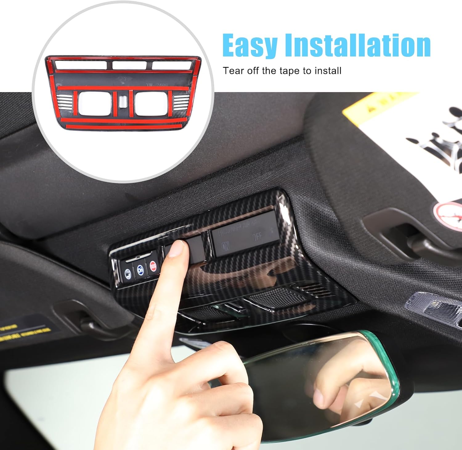 C8 Corvette Hydro-Carbon Fiber Interior Roof Panel