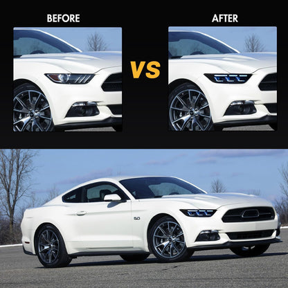2015 - 23  Mustang RGB GTD Style LED Headlights
