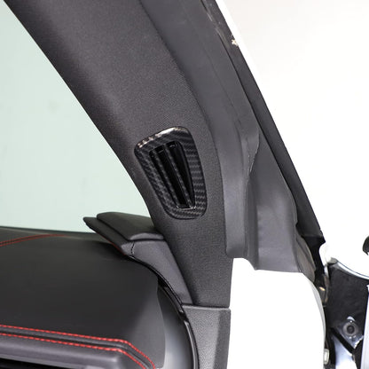 C8 Corvette Hydro-Carbon Fiber Side Vent Defogger Trim Covers