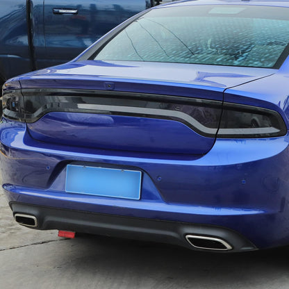 2015-24 Dodge Charger Smoked Tail Light Full Covers