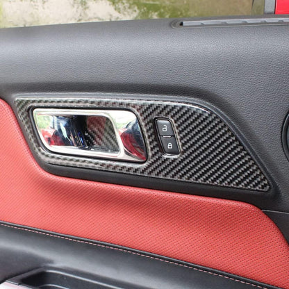 2015-24 Mustang Real Carbon Fiber Interior Door Handle Trim Cover
