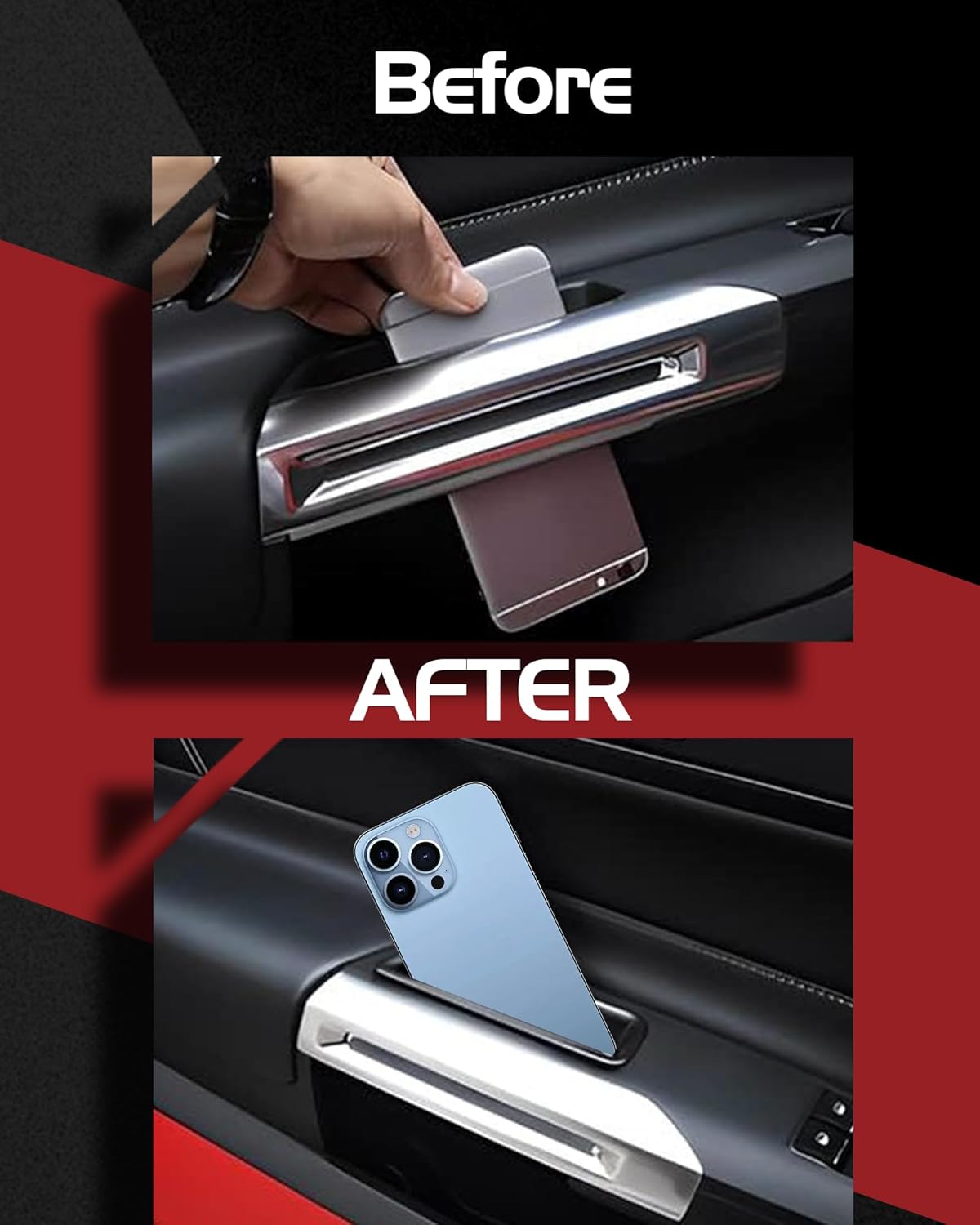 2015 - 23 Ford Mustang Door Handle Pocket Organizer