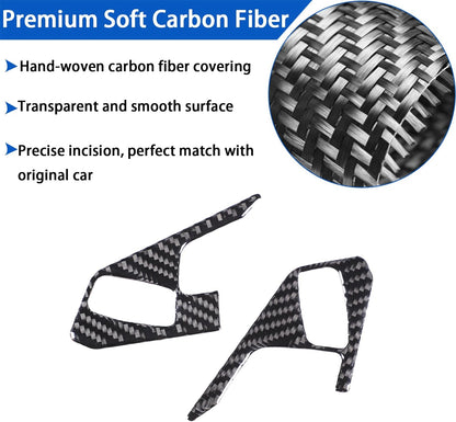 C8 Corvette Carbon Fiber Soft Inner Steering Wheel Trim Covers (Heated/Non-Heated) | Next-Gen Speed