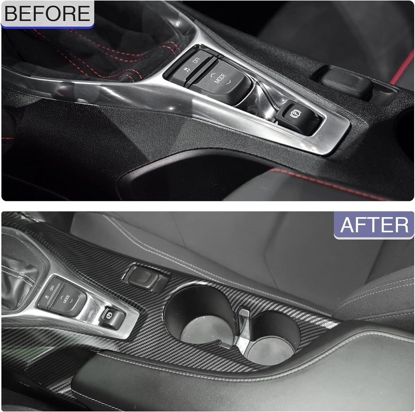 2016 - 24 Camaro Carbon Fiber ABS Center Console Cover