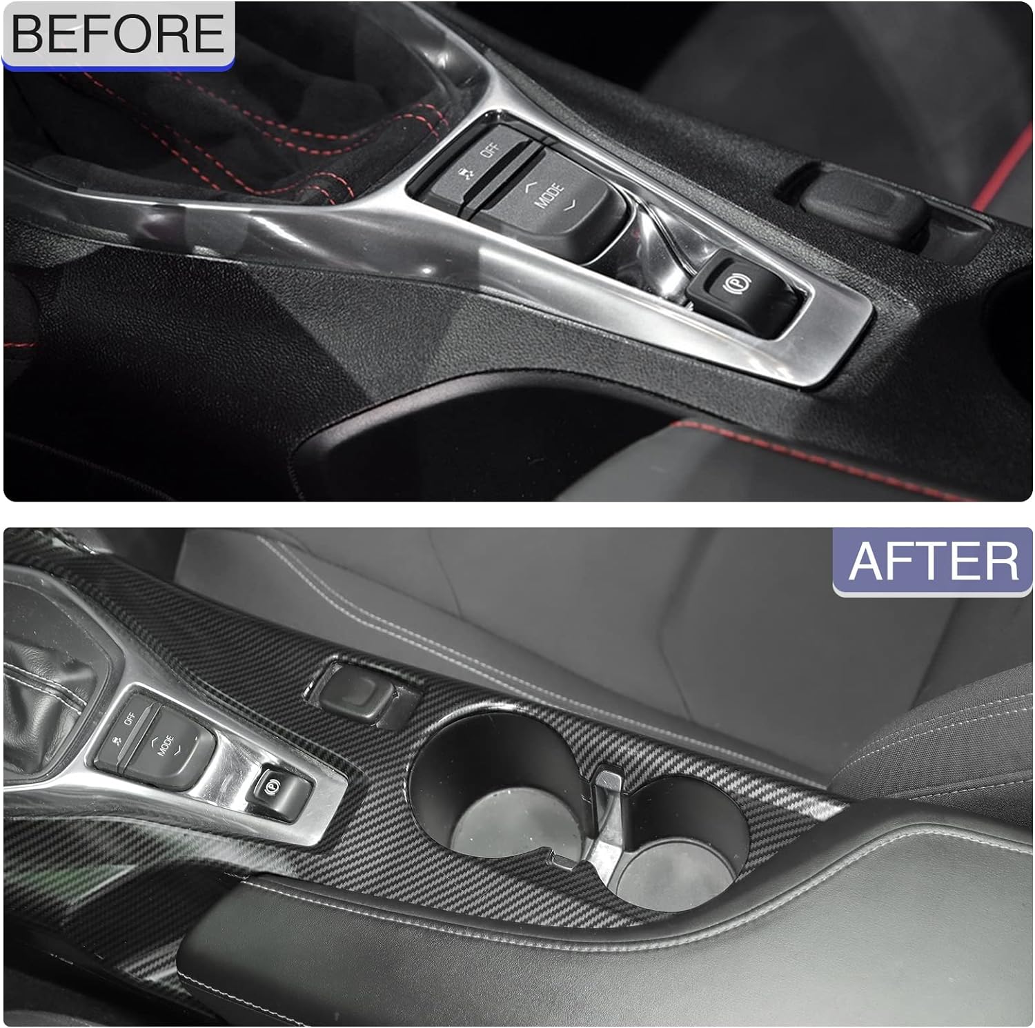 2016 - 24 Camaro Carbon Fiber ABS Center Console Cover