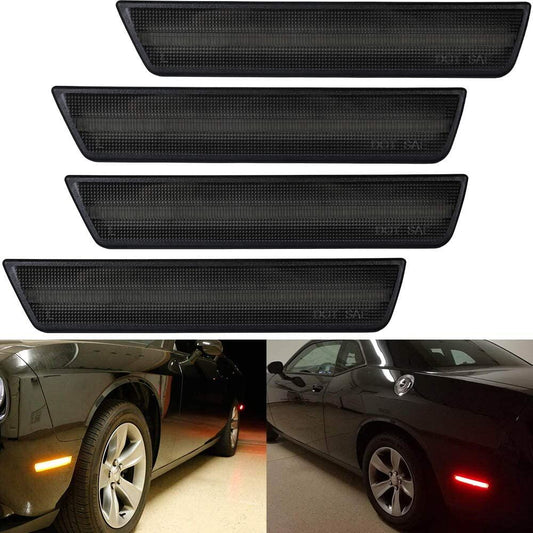 2008 - 14 Dodge Challenger Smoked LED Side Markers