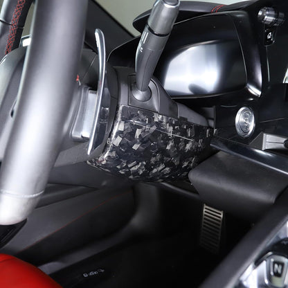 C8 Corvette Carbon Fiber Steering Wheel Base Lower Cover | Black / Red / Blue/ Forged