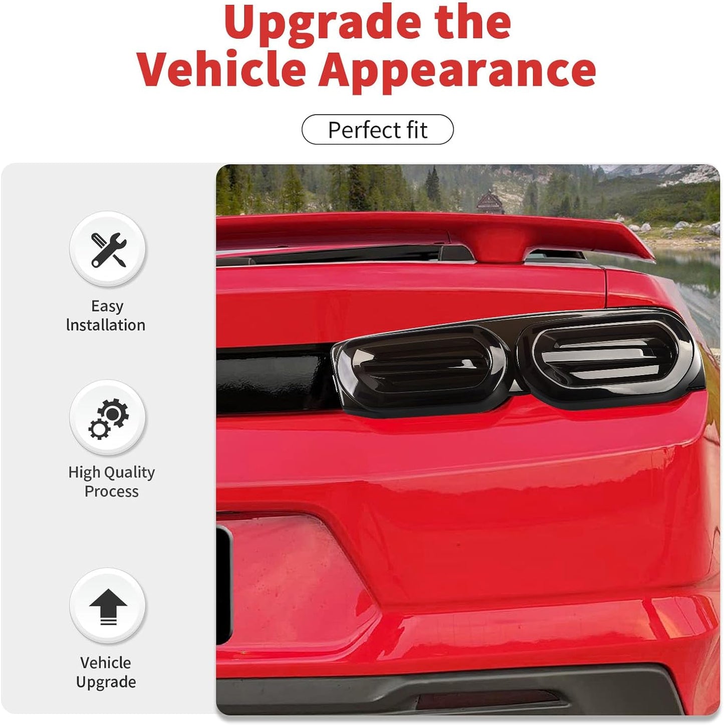 2019 - 24 Camaro Smoked Tail Light Covers