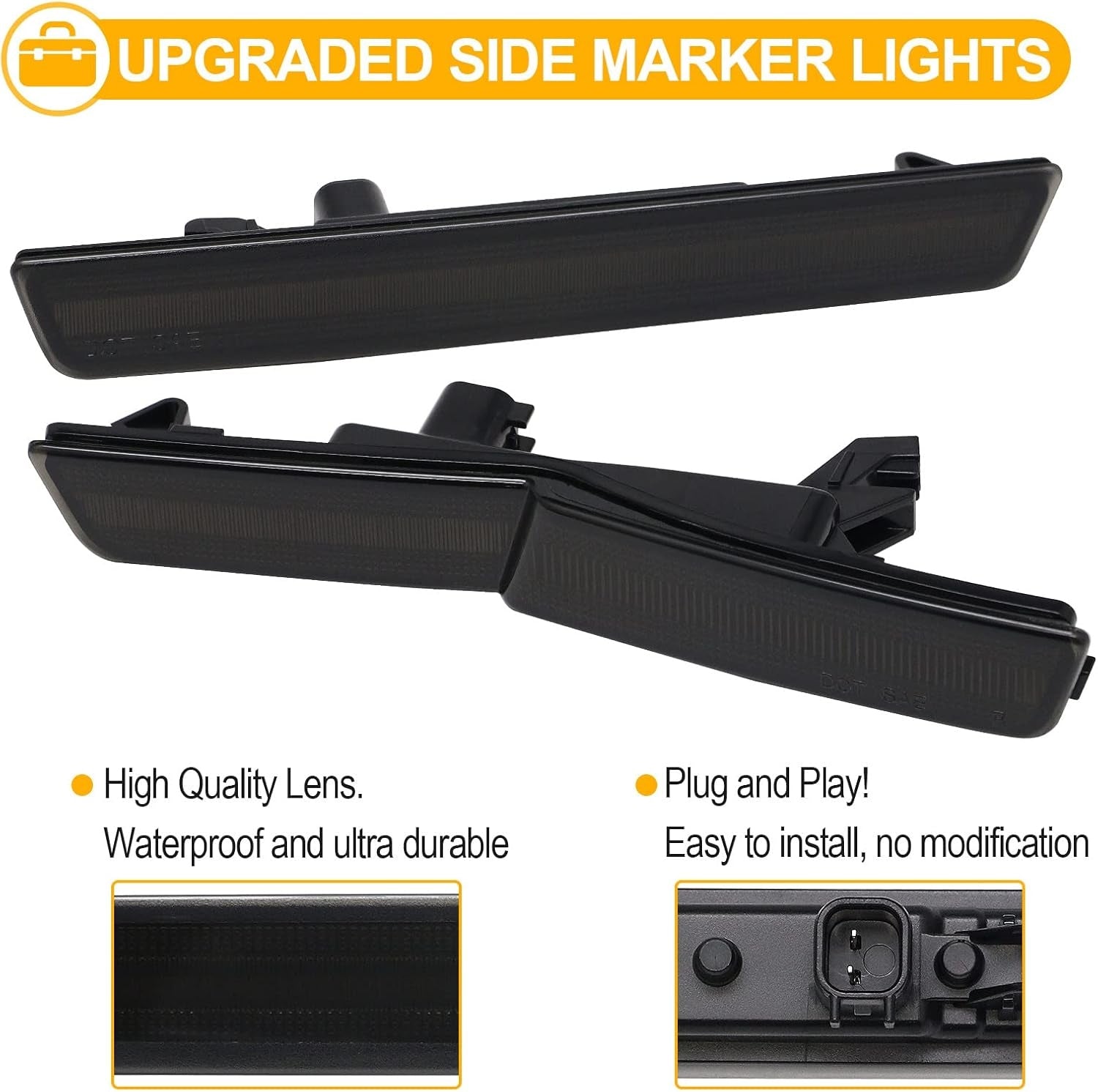 2018 - 24 Dodge Challenger SRT Widebody Smoked LED Side Marker Lights