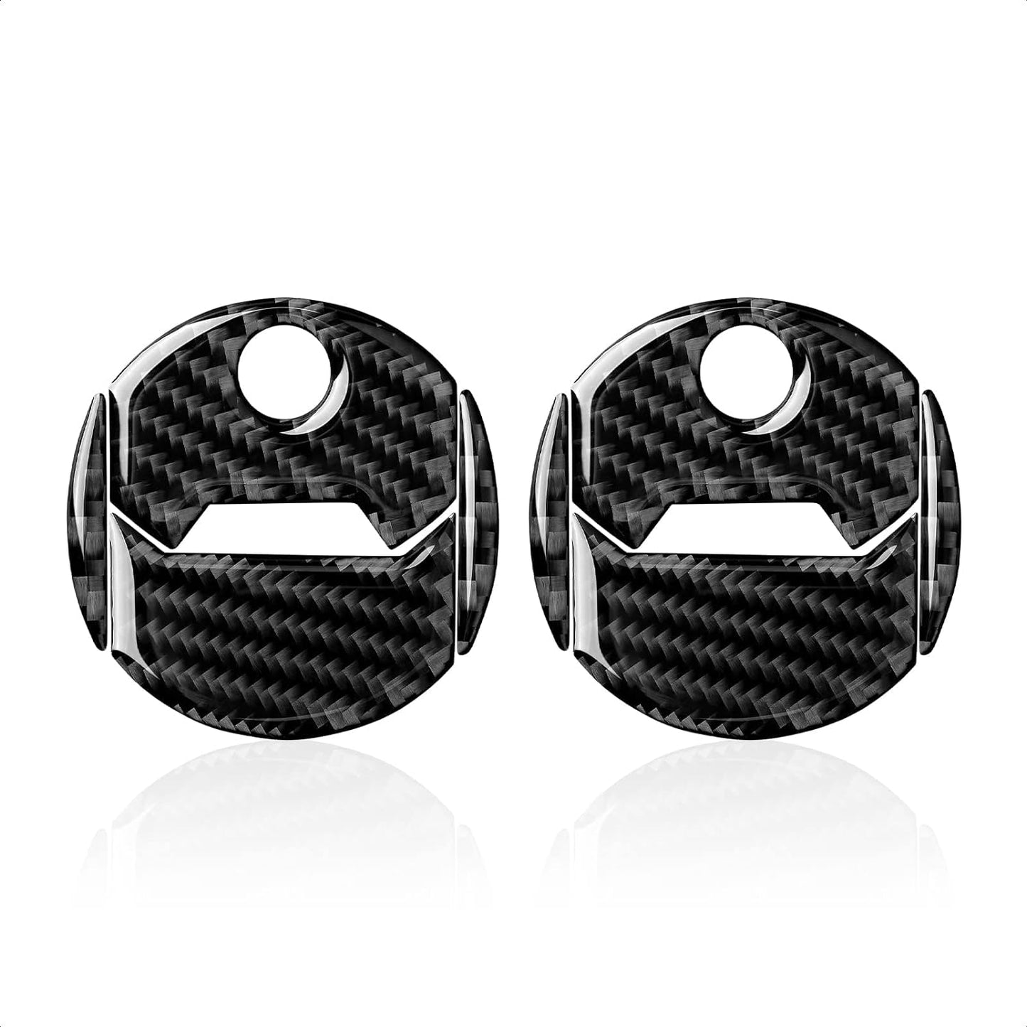 2010 - 15 Camaro Carbon Fiber Air Vent Cover Overlay Kit | Black / Red Carbon