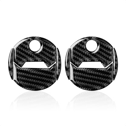 2010 - 15 Camaro Carbon Fiber Air Vent Cover Overlay Kit | Black / Red Carbon